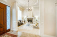 Chandelier Nuvo 60-8038 Warren - 28 Inch 5 Light Chandelier - Gun Metal with Satin White Glass - Gun Metal Finish Nuvo