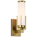 Vanity Nuvo 60-8041 Roselle - 1 Light Vanity - Natural Brass with White Glass Nuvo