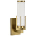Vanity Nuvo 60-8041 Roselle - 1 Light Vanity - Natural Brass with White Glass Nuvo