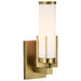 Vanity Nuvo 60-8041 Roselle - 1 Light Vanity - Natural Brass with White Glass Nuvo