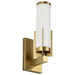 Vanity Nuvo 60-8041 Roselle - 1 Light Vanity - Natural Brass with White Glass Nuvo