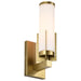 Vanity Nuvo 60-8041 Roselle - 1 Light Vanity - Natural Brass with White Glass Nuvo