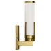 Vanity Nuvo 60-8041 Roselle - 1 Light Vanity - Natural Brass with White Glass Nuvo