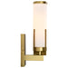 Vanity Nuvo 60-8041 Roselle - 1 Light Vanity - Natural Brass with White Glass Nuvo