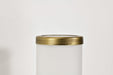 Vanity Nuvo 60-8041 Roselle - 1 Light Vanity - Natural Brass with White Glass Nuvo