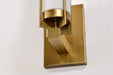 Vanity Nuvo 60-8041 Roselle - 1 Light Vanity - Natural Brass with White Glass Nuvo