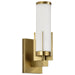Vanity Nuvo 60-8041 Roselle - 1 Light Vanity - Natural Brass with White Glass Nuvo