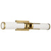 Vanity Nuvo 60-8042 Roselle - 2 Light Vanity - Natural Brass with White Glass Nuvo