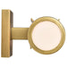 Vanity Nuvo 60-8042 Roselle - 2 Light Vanity - Natural Brass with White Glass Nuvo