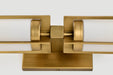 Vanity Nuvo 60-8042 Roselle - 2 Light Vanity - Natural Brass with White Glass Nuvo