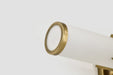 Vanity Nuvo 60-8042 Roselle - 2 Light Vanity - Natural Brass with White Glass Nuvo