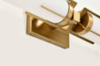 Vanity Nuvo 60-8042 Roselle - 2 Light Vanity - Natural Brass with White Glass Nuvo