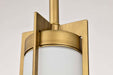 Mini Pendant Nuvo 60-8043 Roselle - Mini Pendant - Natural Brass with White Glass Nuvo