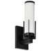Vanity Nuvo 60-8051 Roselle - 1 Light Vanity - Matte Black with White Glass Nuvo