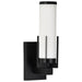 Vanity Nuvo 60-8051 Roselle - 1 Light Vanity - Matte Black with White Glass Nuvo
