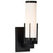 Vanity Nuvo 60-8051 Roselle - 1 Light Vanity - Matte Black with White Glass Nuvo