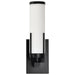 Vanity Nuvo 60-8051 Roselle - 1 Light Vanity - Matte Black with White Glass Nuvo
