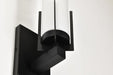 Vanity Nuvo 60-8051 Roselle - 1 Light Vanity - Matte Black with White Glass Nuvo