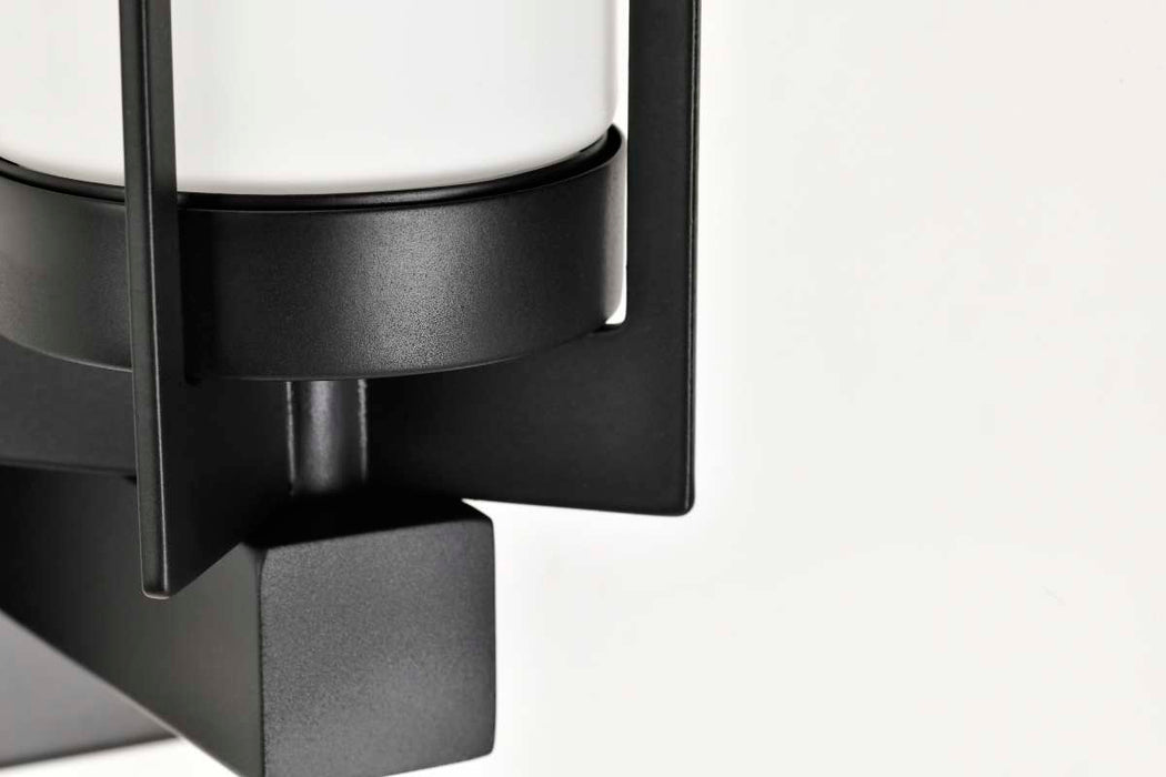 Vanity Nuvo 60-8051 Roselle - 1 Light Vanity - Matte Black with White Glass Nuvo