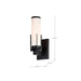 Vanity Nuvo 60-8051 Roselle - 1 Light Vanity - Matte Black with White Glass Nuvo