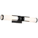 Vanity Nuvo 60-8052 Roselle - 2 Light Vanity - Matte Black with White Glass Nuvo