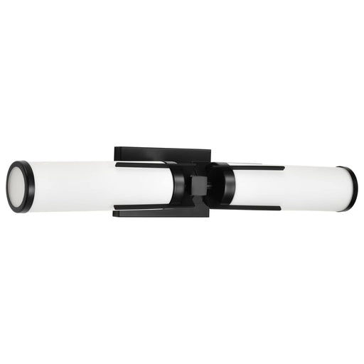 Vanity Nuvo 60-8052 Roselle - 2 Light Vanity - Matte Black with White Glass Nuvo