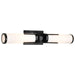 Vanity Nuvo 60-8052 Roselle - 2 Light Vanity - Matte Black with White Glass Nuvo