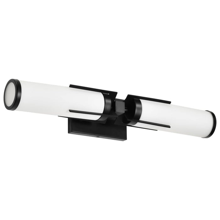 Vanity Nuvo 60-8052 Roselle - 2 Light Vanity - Matte Black with White Glass Nuvo