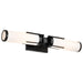 Vanity Nuvo 60-8052 Roselle - 2 Light Vanity - Matte Black with White Glass Nuvo