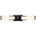 Vanity Nuvo 60-8052 Roselle - 2 Light Vanity - Matte Black with White Glass Nuvo
