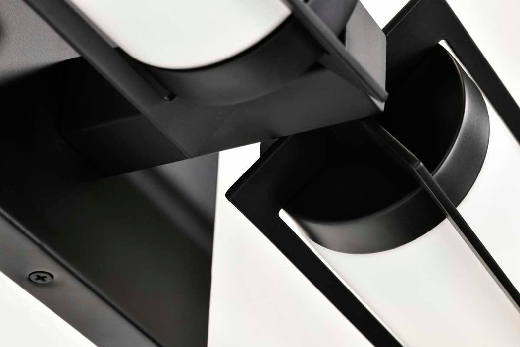 Vanity Nuvo 60-8052 Roselle - 2 Light Vanity - Matte Black with White Glass Nuvo