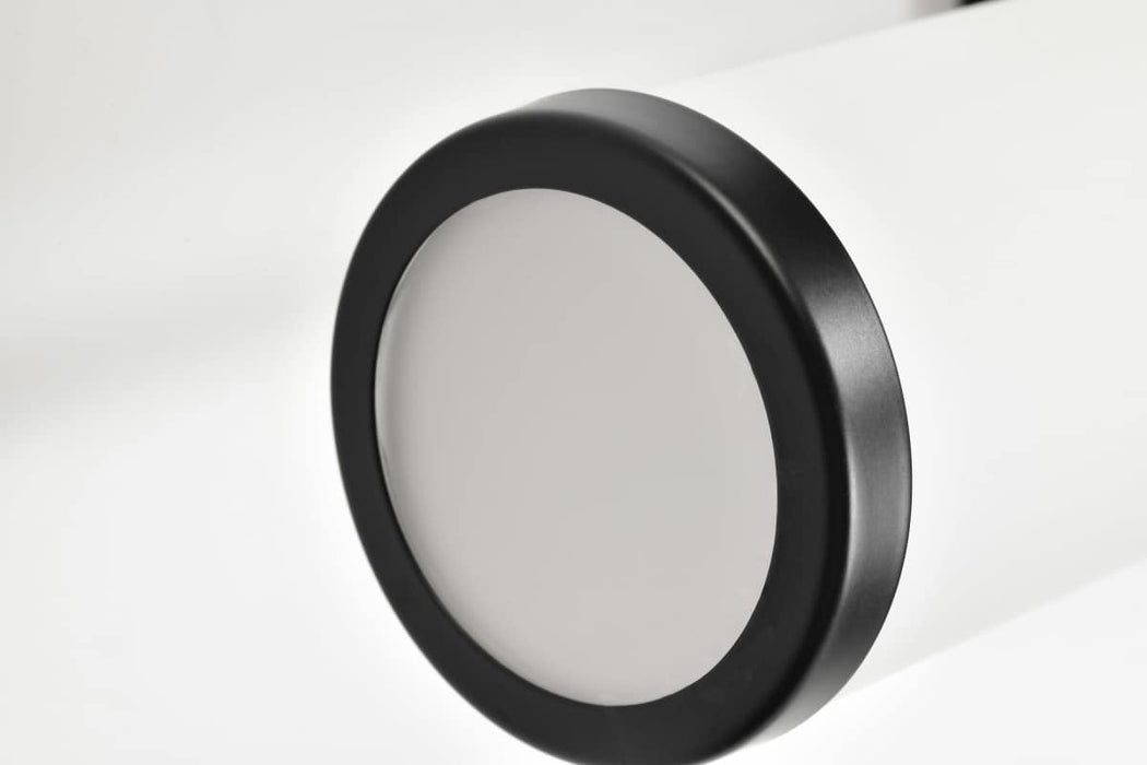 Vanity Nuvo 60-8052 Roselle - 2 Light Vanity - Matte Black with White Glass Nuvo