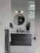 Vanity Nuvo 60-8052 Roselle - 2 Light Vanity - Matte Black with White Glass Nuvo