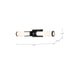 Vanity Nuvo 60-8052 Roselle - 2 Light Vanity - Matte Black with White Glass Nuvo