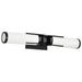 Vanity Nuvo 60-8052 Roselle - 2 Light Vanity - Matte Black with White Glass Nuvo