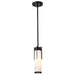 Mini Pendant Nuvo 60-8053 Roselle - Mini Pendant - Matte Black with White Glass Nuvo