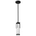 Mini Pendant Nuvo 60-8053 Roselle - Mini Pendant - Matte Black with White Glass Nuvo