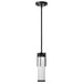 Mini Pendant Nuvo 60-8053 Roselle - Mini Pendant - Matte Black with White Glass Nuvo
