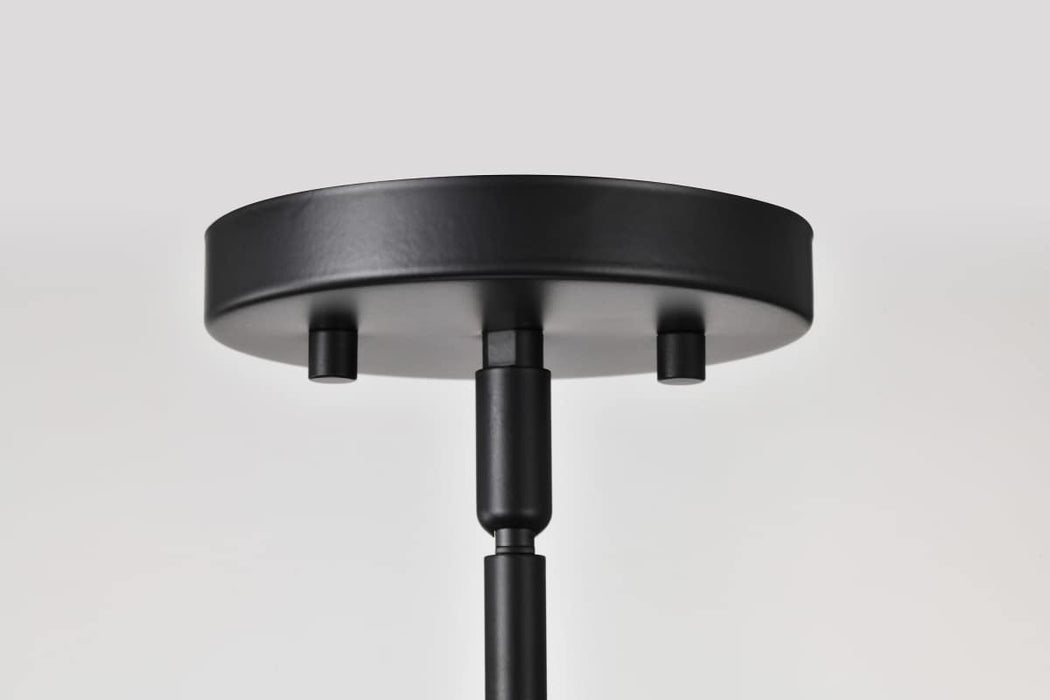 Mini Pendant Nuvo 60-8053 Roselle - Mini Pendant - Matte Black with White Glass Nuvo
