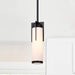 Mini Pendant Nuvo 60-8053 Roselle - Mini Pendant - Matte Black with White Glass Nuvo