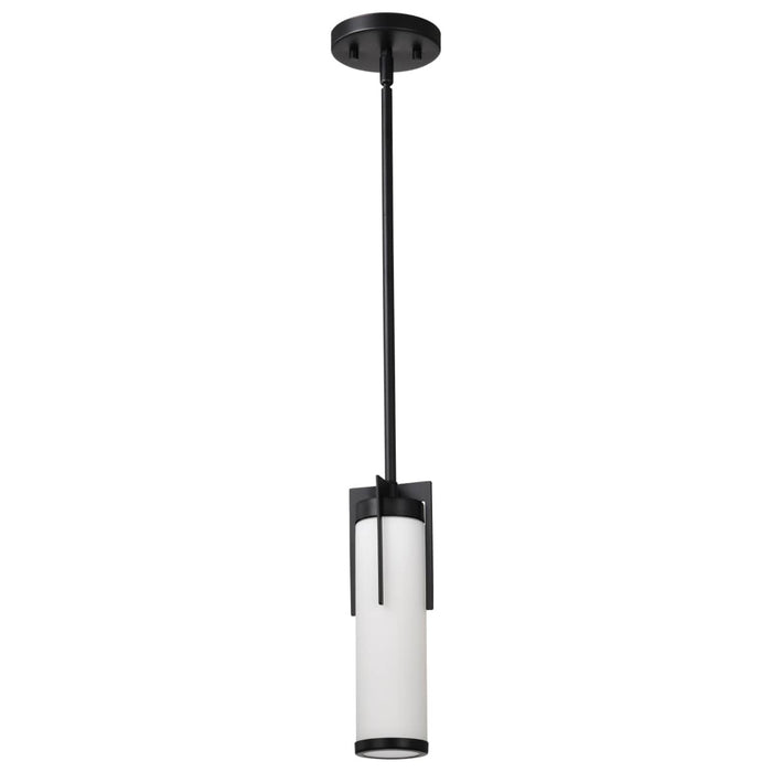 Mini Pendant Nuvo 60-8053 Roselle - Mini Pendant - Matte Black with White Glass Nuvo