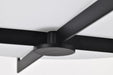 Flush Mount Nuvo 60-8054 Roselle - 15 Inch Flush Mount - Matte Black with White Glass Nuvo