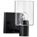 Vanity Nuvo 60-8061 Clarksville - 1 Light Vanity - Matte Black with Clear Glass Nuvo