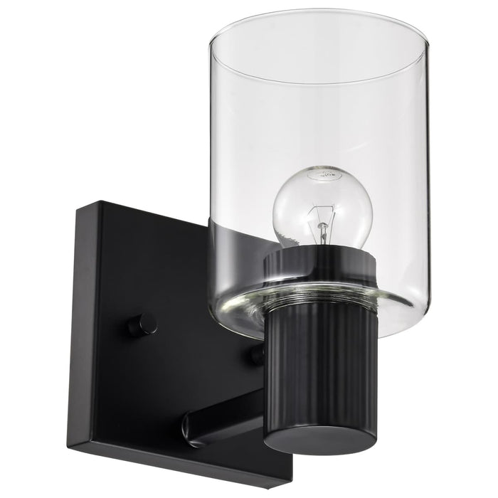 Vanity Nuvo 60-8061 Clarksville - 1 Light Vanity - Matte Black with Clear Glass Nuvo