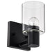 Vanity Nuvo 60-8061 Clarksville - 1 Light Vanity - Matte Black with Clear Glass Nuvo