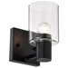 Vanity Nuvo 60-8061 Clarksville - 1 Light Vanity - Matte Black with Clear Glass Nuvo