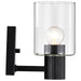 Vanity Nuvo 60-8061 Clarksville - 1 Light Vanity - Matte Black with Clear Glass Nuvo