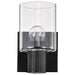 Vanity Nuvo 60-8061 Clarksville - 1 Light Vanity - Matte Black with Clear Glass Nuvo