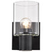 Vanity Nuvo 60-8061 Clarksville - 1 Light Vanity - Matte Black with Clear Glass Nuvo