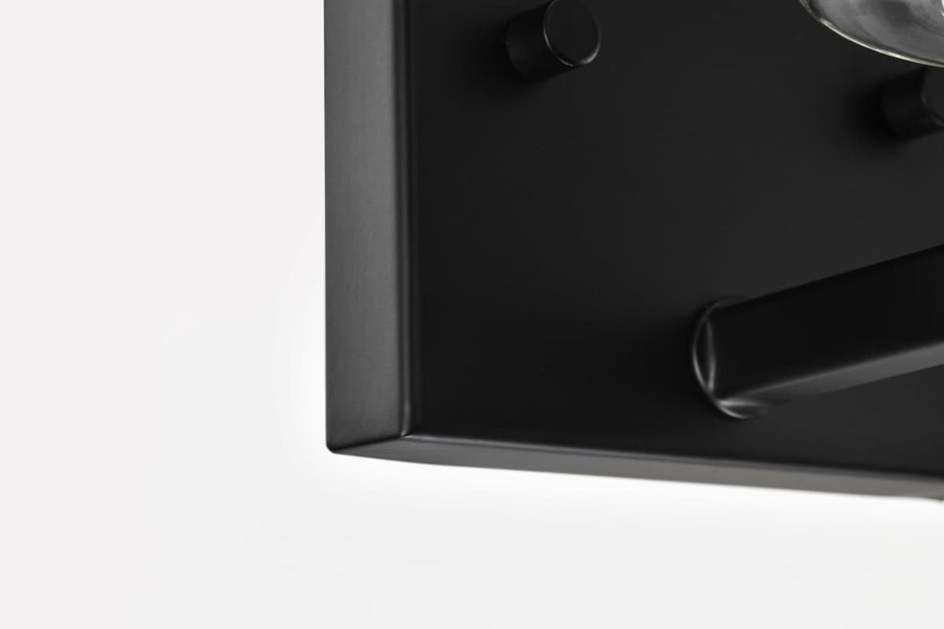 Vanity Nuvo 60-8061 Clarksville - 1 Light Vanity - Matte Black with Clear Glass Nuvo